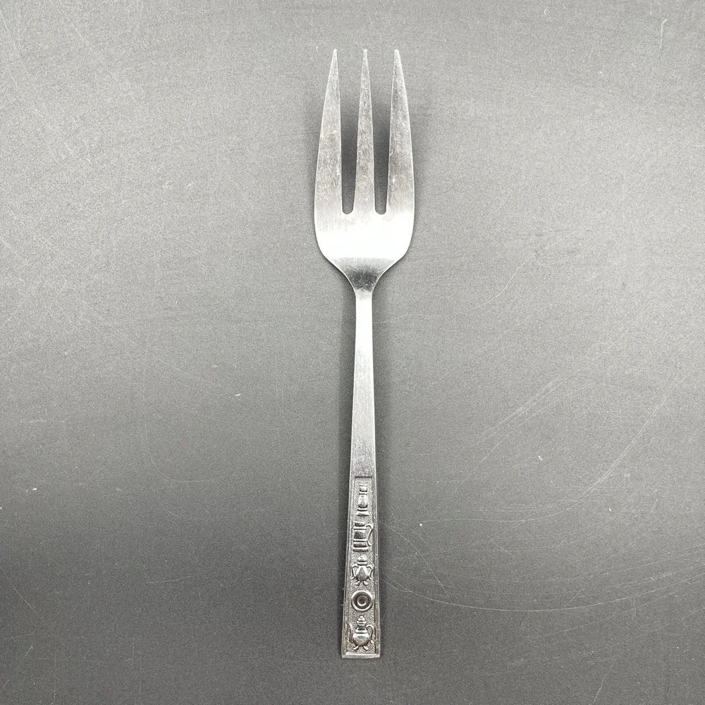 Rogers Century House Japan Stainless Serving Fork 3 Tine Flatware